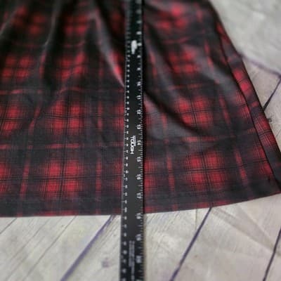 Maurices Women's XS Red/Black Plaid Mini Skirt - Thumbnail 8