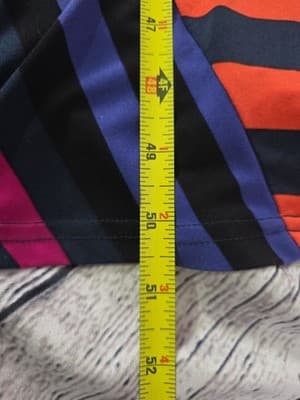 Calvin Klein Women's Size 6 Multicolored Sleeveless Striped Dress - Thumbnail 8