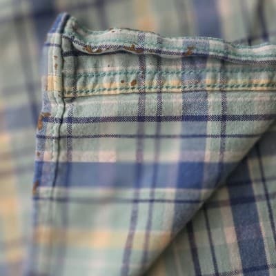 Mickey Unlimited Women's Sz 26W/28W Blue Plaid Button Up Sleeveless Shirt - Thumbnail 9