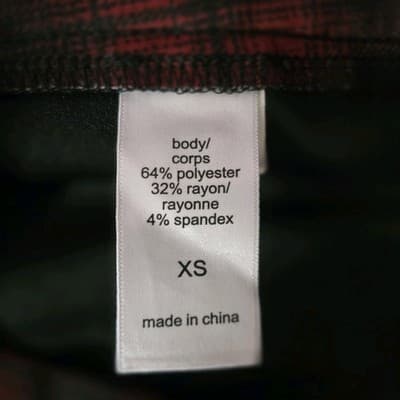 Maurices Women's XS Red/Black Plaid Mini Skirt - Thumbnail 3