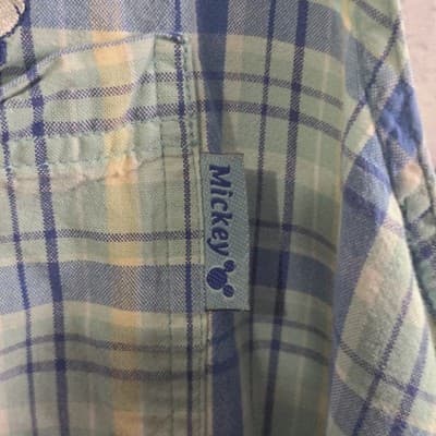 Mickey Unlimited Women's Sz 26W/28W Blue Plaid Button Up Sleeveless Shirt - Thumbnail 8