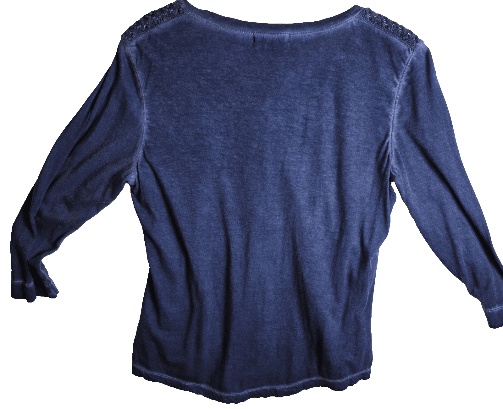 Lauren Ralph Lauren Women's Blue Boat Neck Top, Size M, Short Sleeve - Thumbnail 3