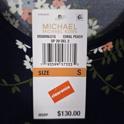 Michael Michael Kors Floral-Print Slip Dress, Size Medium - Thumbnail 3