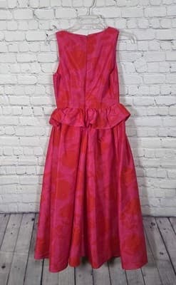 Kate Spade Women's Size 0 Classic Rose Peplum Midi Dress NWT - Thumbnail 7