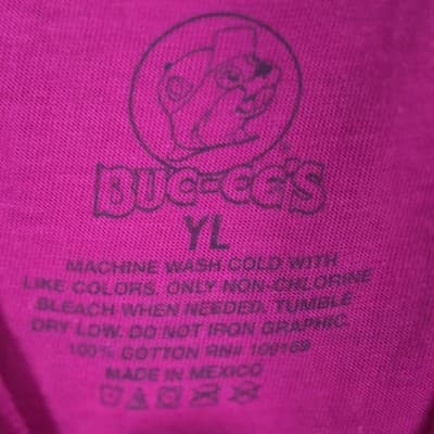 Bucees Youth Large Pink " Happiness , Sunshine & Buc-ees " Short Sleeve T-Shirt - Thumbnail 3