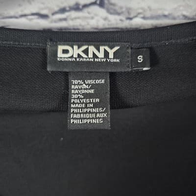DKNY Women's Small Blk Rayon Two - Piece Skirt Set - Thumbnail 2