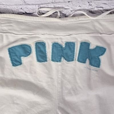 Vtg Victorias Secret Pink Women's Medium Cropped Capri Lounge Pants - Thumbnail 6