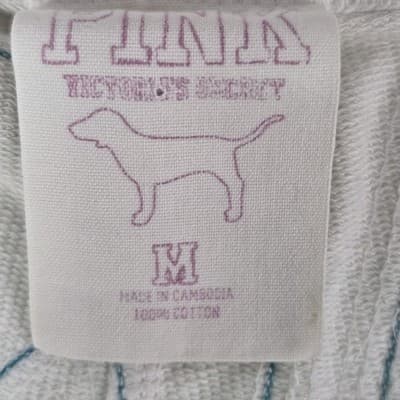 Vtg Victorias Secret Pink Women's Medium Cropped Capri Lounge Pants - Thumbnail 2