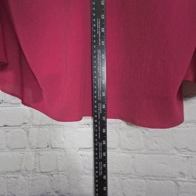 Michael Kors Medium Raspberry V-Neck Bell Sleeve Blouse - Thumbnail 7