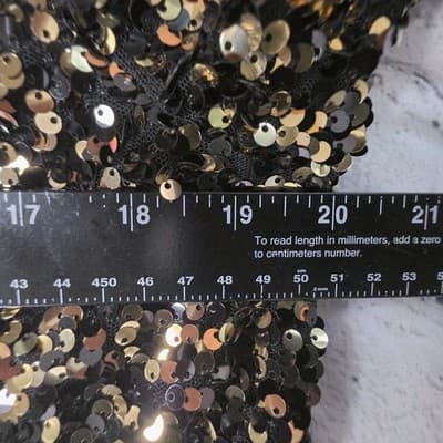 City Chic Women's XS/14 Gold Sequin V-Neck Glam Dress - Thumbnail 5