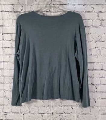 Lauren Ralph Lauren Women's 1X Slate Blue Long-Sleeve Crewneck - Thumbnail 7