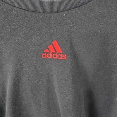 Adidas Women's XS LS Crop Top Sweatshirt - Thumbnail 2