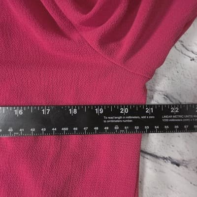 Michael Kors Medium Raspberry V-Neck Bell Sleeve Blouse - Thumbnail 4