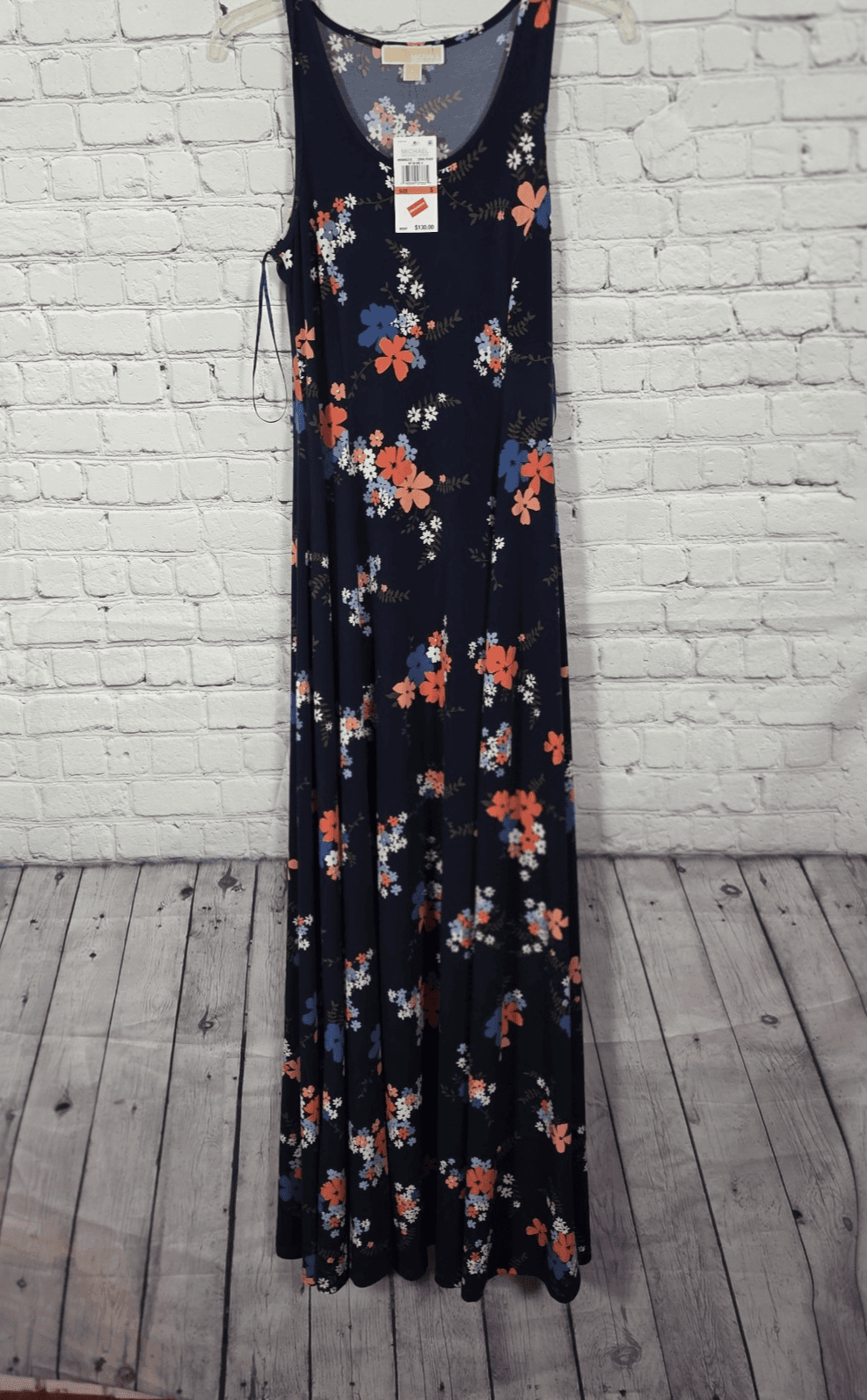 Michael Michael Kors Floral-Print Slip Dress, Size Medium - Thumbnail 2