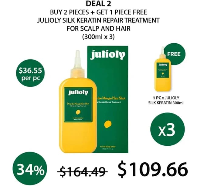 Julioly - Drop the Mango Hair Shot 300ml - Thumbnail 4