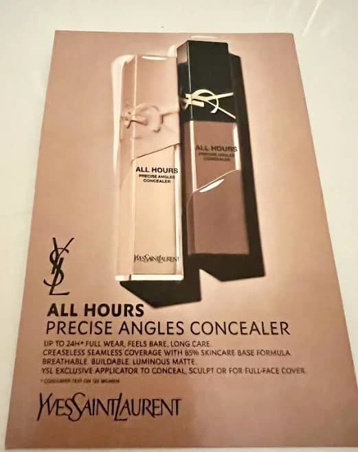 Yves Saint Laurent All Hours Precise Angles Concealer 6 Samples Card - Thumbnail 6
