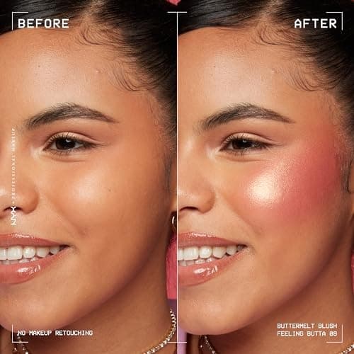 NYX Professional Makeup Buttermelt Blush - Feeling Butta - 0.17oz: Illuminating, Vegan, Contains Shea Butter, Buildable - Thumbnail 3