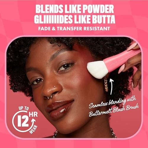 NYX Professional Makeup Buttermelt Blush - Feeling Butta - 0.17oz: Illuminating, Vegan, Contains Shea Butter, Buildable - Thumbnail 7