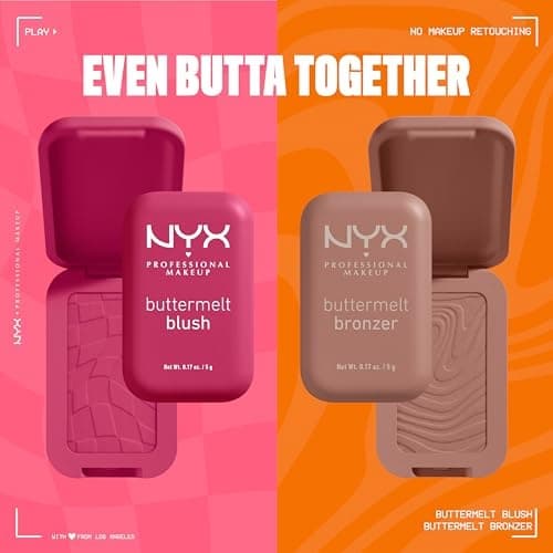 NYX Professional Makeup Buttermelt Blush - Feeling Butta - 0.17oz: Illuminating, Vegan, Contains Shea Butter, Buildable - Thumbnail 8
