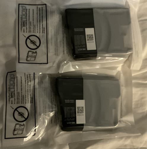 2-PACK Brother LC61BK Innobella Standard-Yield Black Ink Cartridge New Ships Fas - Thumbnail 2