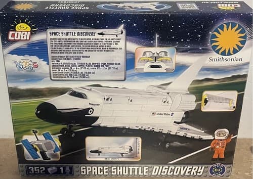 Smithsonian Space Shuttle Discovery Building Kit By Coby 352 Pieces Ships Fast - Thumbnail 2