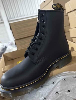 Dr. Martens 1460 Nappa Women's Size 5 Leather Boots Black FREE SHIPPING NEW - Thumbnail 2