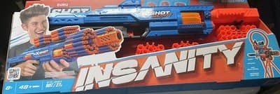 Zuru X-Shot Insanity Manic Blaster 48 Darts Air Pocket Tech Customizable Toy New - Thumbnail 2