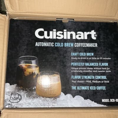 CUISINART DCB-10P1 AUTO COLD BREW COFFEMAKER 7 CUP GLASS CARAFE 3 - Thumbnail 2