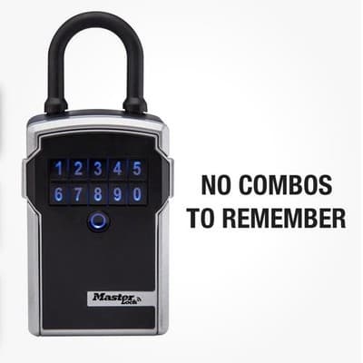 Master Lock 5440D Lock Box, Bluetooth Portable Key Safe, 3-1/4 in. Wide - Thumbnail 3