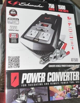 Schumacher X175DU 750 Watts/1500 Peak Watts Power Converter Tailgating