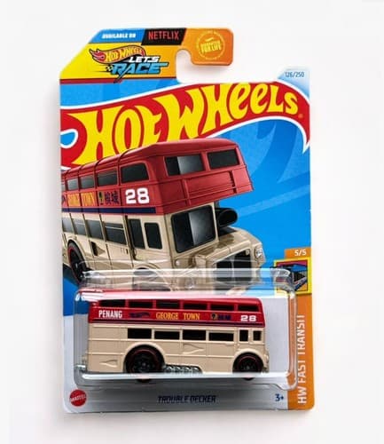 Hot Wheels Trouble Decker two tone #126 126/250 - 2024 HW Fast Transit New