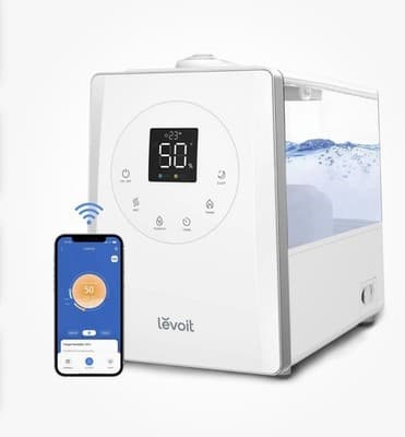 LEVOIT LV600S Humidifiers for Bedroom Large Room Home, 6L Warm and Cool Mist ...