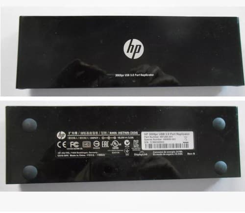 HP 3005pr USB 3.0 Port Replicator Docking Station With Power Adaptor