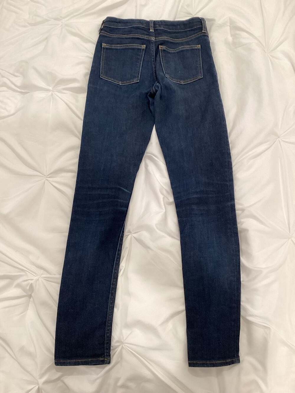 Acne Studios Skin 5 Raw Reform Skinny Jeans Dark Wash Size 24/32 - Thumbnail 2