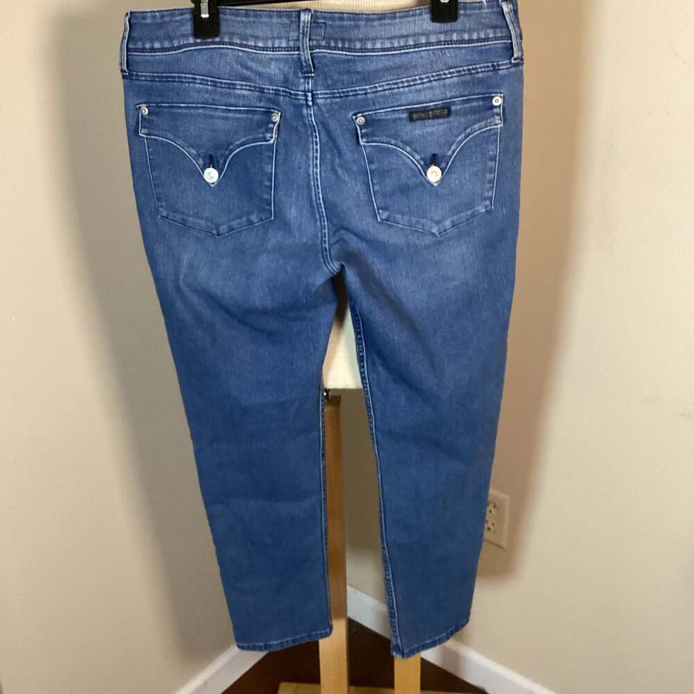 Hudson Jeans Women's Size 31 Straight Leg Medium Wash Denim - Thumbnail 2