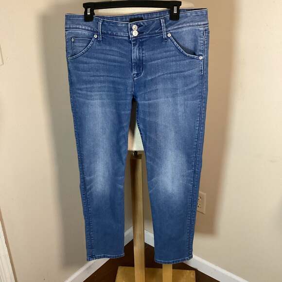 Hudson Jeans Women's Size 31 Straight Leg Medium Wash Denim - Thumbnail 5