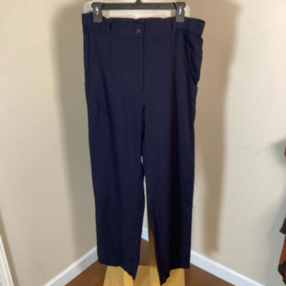 COURAGE.b Navy Blue Casual Trousers Size S - Thumbnail 4