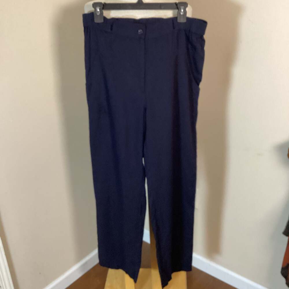 COURAGE.b Navy Blue Casual Trousers Size S - Thumbnail 3