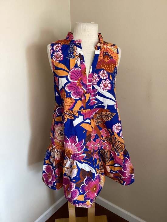 Sugarlips Floral Tiered Sleeveless Mini Dress Size S - Thumbnail 4
