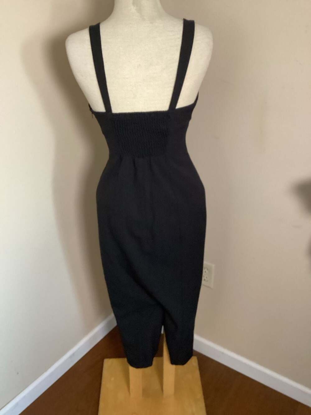 BHLDN Black Midi Dress Size XS - Thumbnail 2
