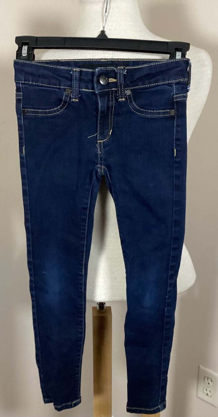 Joe's Jeans Girls Dark Wash Skinny Jeans Size 7 - Thumbnail 3