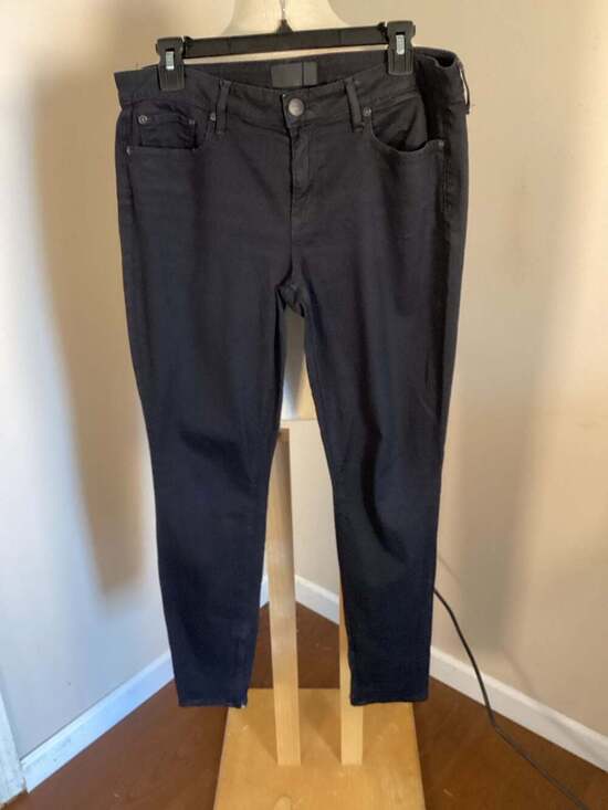 Vince Side Zip Ankle Skinny Jeans Black Size 30 - Thumbnail 6