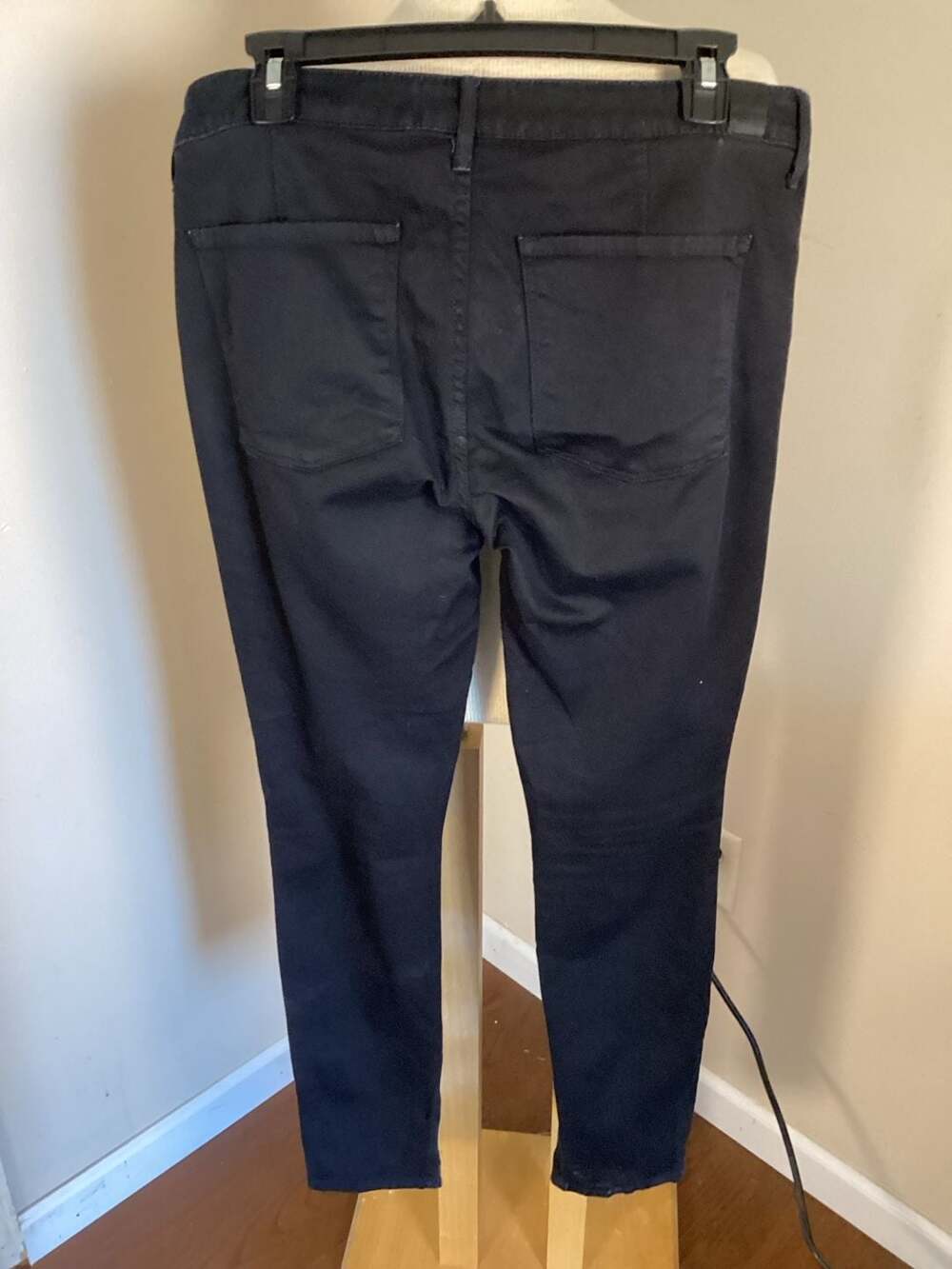 Vince Side Zip Ankle Skinny Jeans Black Size 30 - Thumbnail 4