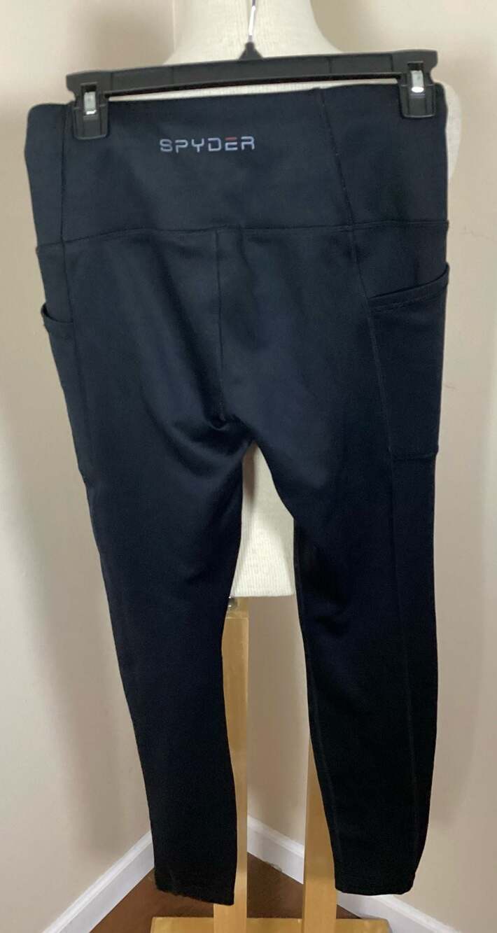 Spyder Active Women's Black High Waisted Leggings with Pockets Size S - Thumbnail 3