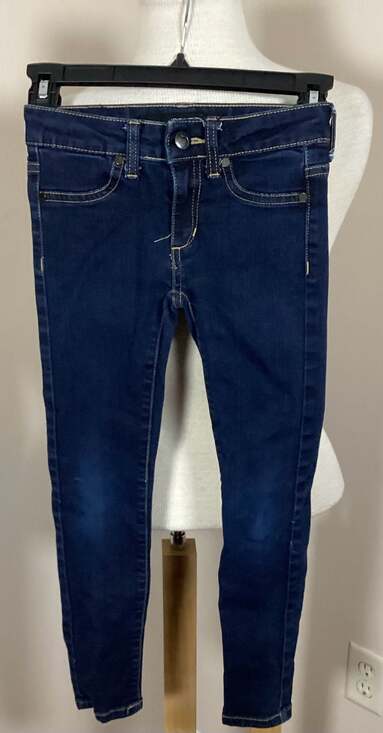 Joe's Jeans Girls Dark Wash Skinny Jeans Size 7 - Thumbnail 4