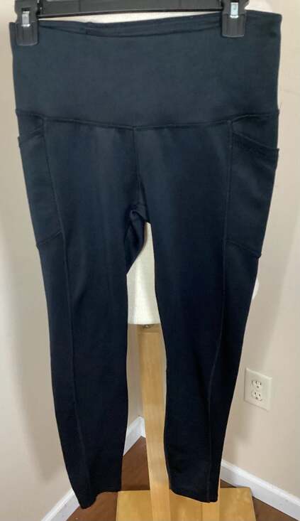 Spyder Active Women's Black High Waisted Leggings with Pockets Size S - Thumbnail 4