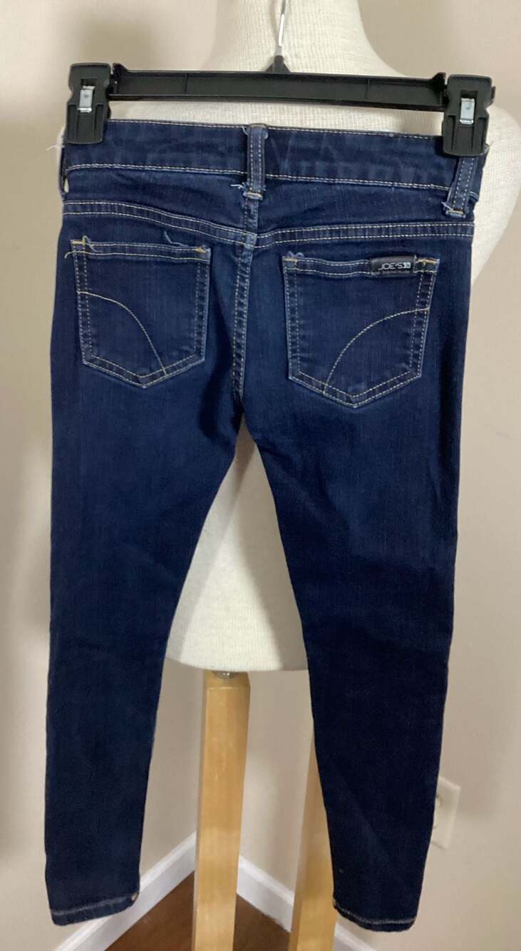 Joe's Jeans Girls Dark Wash Skinny Jeans Size 7 - Thumbnail 2
