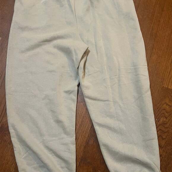 American Eagle Fleece Drawstring Jogger Sweatpants in Sage Green - Thumbnail 4