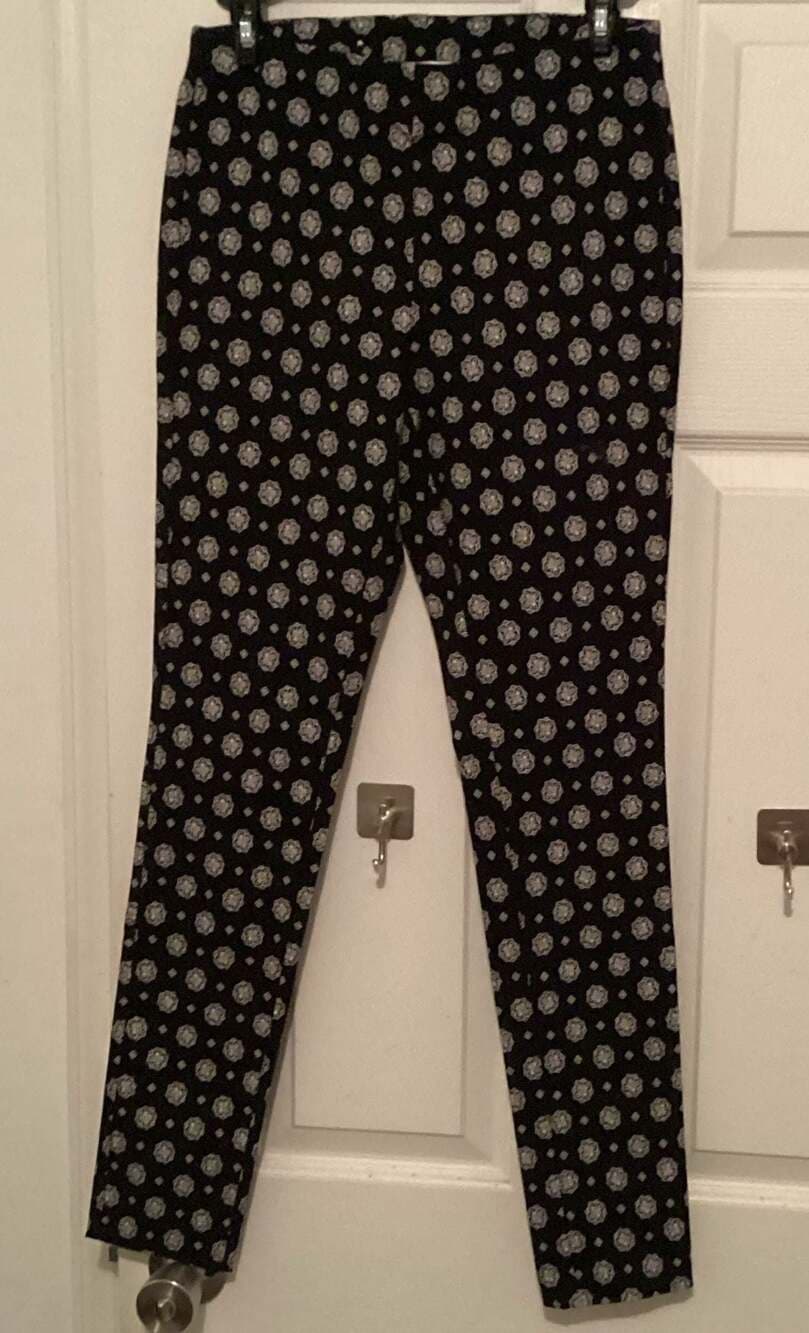 Michael Kors Women's Printed Slim Leg Pants Size S - Thumbnail 3