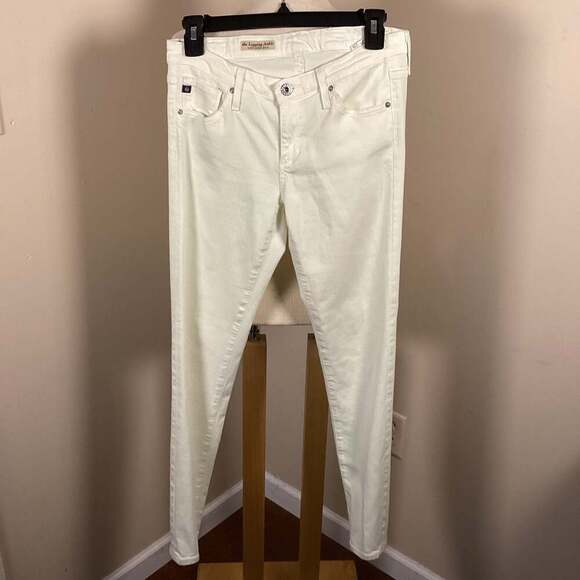 AG Adriano Goldschmied The Legging Ankle Super Skinny Jeans in White - Thumbnail 5
